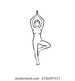 «Yoga Balance Exercise and Wellness Training Icon».