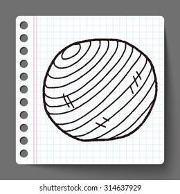 yoga ball doodle