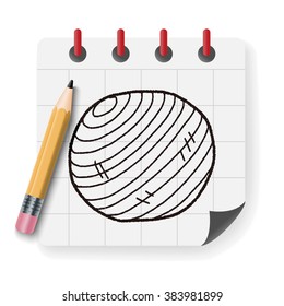yoga ball doodle