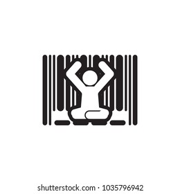 Yoga Barcode Logo Icon Design
