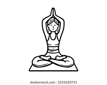 Yoga black icon. Meditate relax vector symbol. Spiritual chakra zen vector icon for web graphic design. Vector illustration. Sport icon