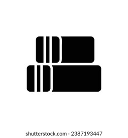 Yoga Bolster Filled Icon Vector Illustration