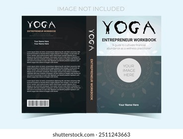 Modelo de capa de livro de Yoga, design de capa de livro,