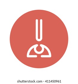 yoga button symbol icon circle red for website banner logo