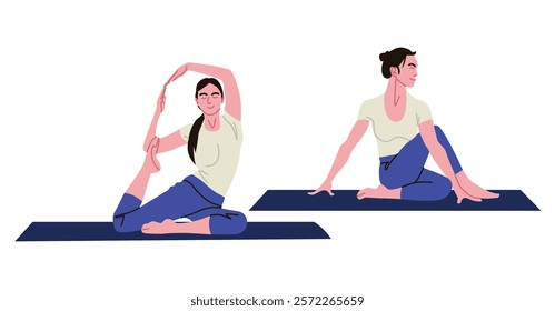 Yoga can be practiced by both men and women. This practice usually requires a comfortable space and clothing to achieve tranquility