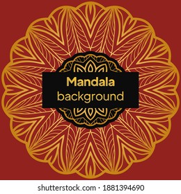 Yoga Card Template With Mandala Pattern. For Business Card, Fitness Center, Meditation Class. Vector Illustration.