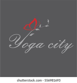 Yoga City Butterfly Vector