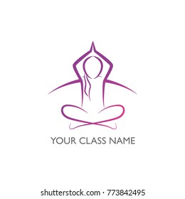 Yoga Class Logo - vwctor template