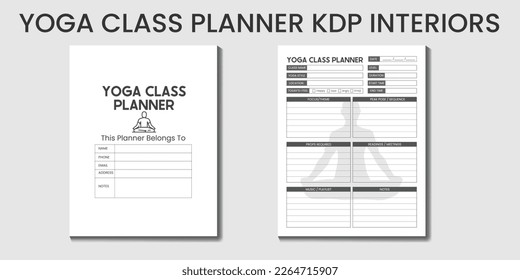 
Yoga Class Planner KDP Interior designs