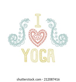 Yoga Club Logo Stock Vector (Royalty Free) 212087416 | Shutterstock