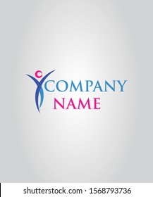 YOGA COMPANY LOGO , Y AS MAN VECTOR