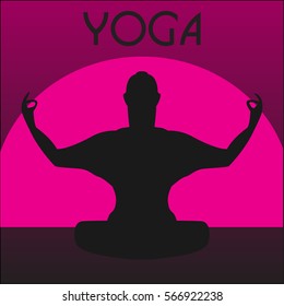 yoga concept design. vector illustration