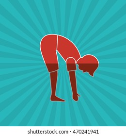 Yoga concept with icon design, vector illustration 10 eps graphic.
