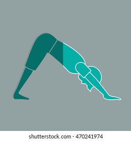 Yoga concept with icon design, vector illustration 10 eps graphic.