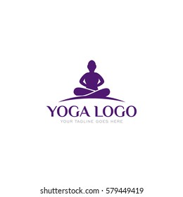 yoga concept logo icon vector template