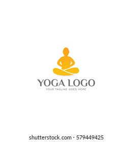 yoga concept logo icon vector template