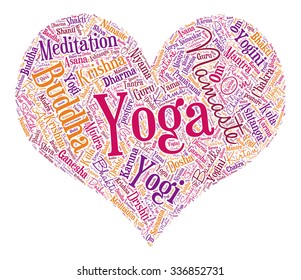 Yoga Concept Word Cloud