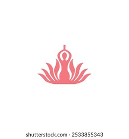 Yoga creative vector logo template design

