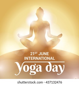 Yoga day illustration