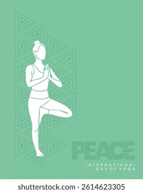 Yoga Day Minimal Traditional Vector for Instragram Post