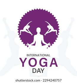 archivo vectorial de diseño de post día de yoga