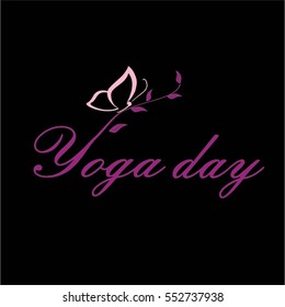 yoga day vector