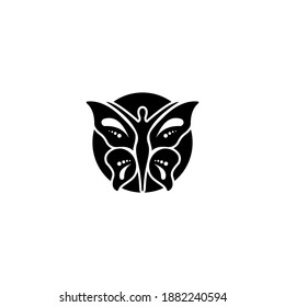concepto de diseño de yoga e icono