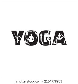 Yoga eps Meditación de pasos diseño