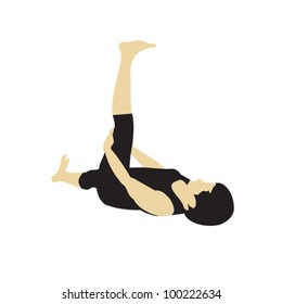 Yoga Exercise Stock Vector (Royalty Free) 100222634 | Shutterstock