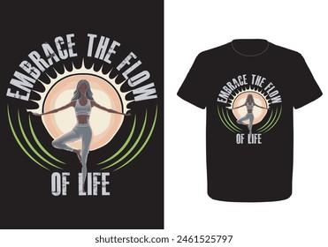 Yoga exercise t shirt design, Exercise tshirt design, yoga tshirt 2024, Typography Yoga T Shirt, Trendy Gym T Shirt