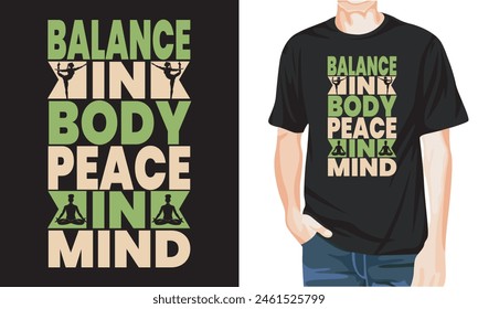 Yoga exercise t shirt design, Exercise tshirt design, yoga tshirt 2024, Typography Yoga T Shirt, Trendy Gym T Shirt