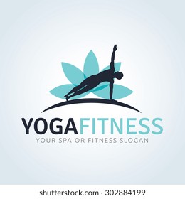 Yoga Fitness Logo Template