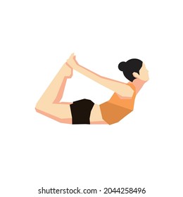 yoga flat illustration and image
