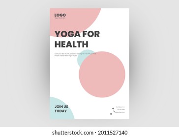 Yoga Flyer Template. Yoga Class Poster Leaflet Design