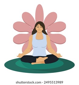 Yoga Girl is illustration of girl doing yoga as a routine sport activity. It can be use also good for card, any product, logo, invitation, etc.