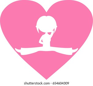 Yoga Girl in Silhouette