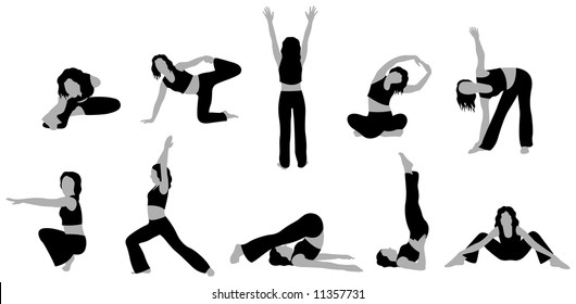 vector de yoga 3