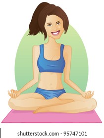 Yoga Girl/Lotus Pose