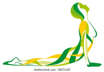 YOGA girls vector