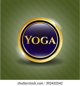 Yoga gold emblem