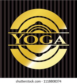 Yoga gold shiny badge
