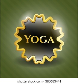 Yoga gold shiny emblem