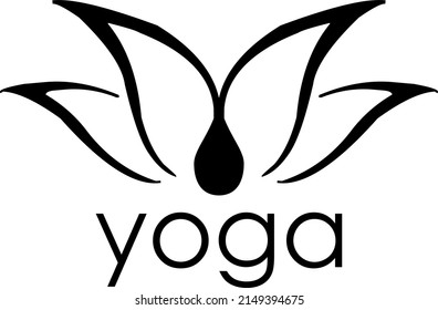 Yoga graphic logo and icon
