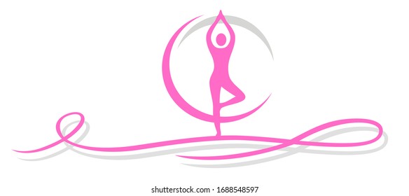 yoga graphic in vector quality