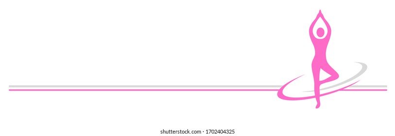 yoga graphic in vector quality