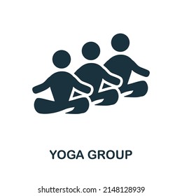 Yoga Group icon. Simple element from yoga collection. Creative Yoga Group icon for web design, templates, infographics and more