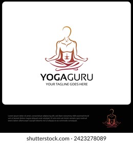 Yoga Guru Spirituality Logo Template