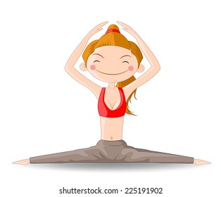 Yoga Hands Up Position
