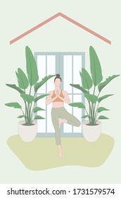 Yoga at Home, Healthy at Home, Quarantine, Lifestyle, Plants, Stay Safe