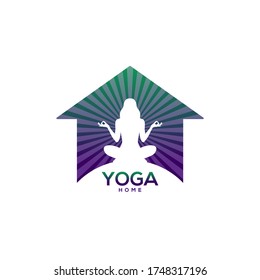 yoga home logo designs template